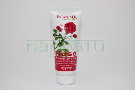 Гель для умывания "Роза", 60 г, производитель "Патанджали", Divya Rose Face Wash
