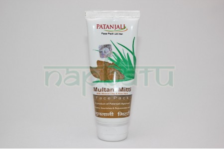 Маска для лица с лечебной глиной "Мултани Митти", 60 г, производитель "Патанджали", Multani Mitti Face Pack