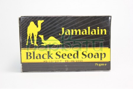 Мыло Черное "Jamalain BlackSeed soap с маслом тмина, Hemani, 75 грамм