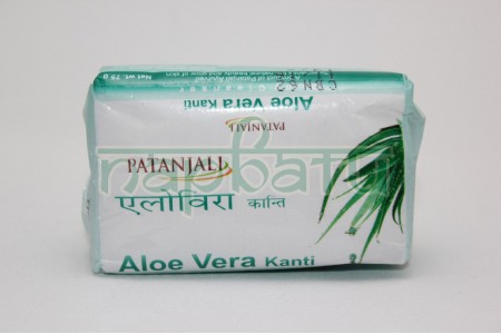 Мыло для тела, Алое Вера, Патанджали / Aloe Vera Kanti Soap, Patanjali / 75 gr