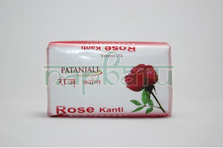 Мыло для тела, Роза, Патанджали / Rose Kanti Soap, Patanjali / 75 gr