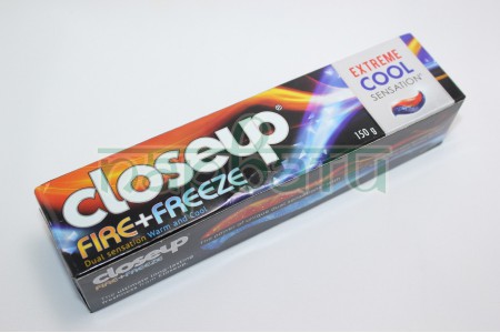 Зубная паста CLOSEUP fire + freeze Extreme cool,150  грамм