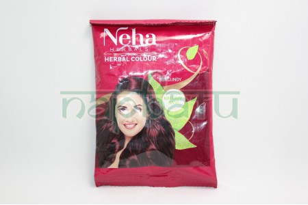 Хна натуральная  для волос Neha Henna. Цвет бургунди, 20 гр