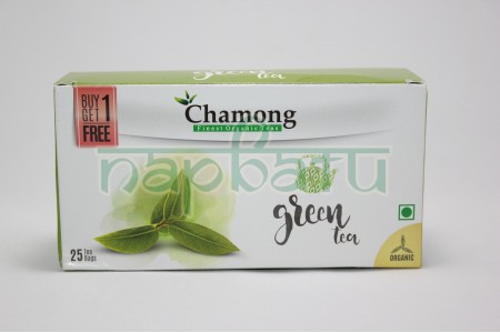 Органический, зеленый травяной Чай для похудения "Chamong", 25 пакетиков.