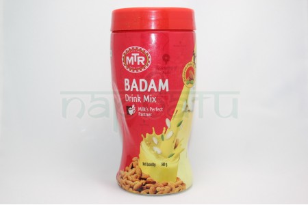Сухой натуральный Порошок из Молока буйвола с добавлением дробленого  миндаля для приготовления индийского традиционного напитка "Badam Mix Drink", 500 гр
