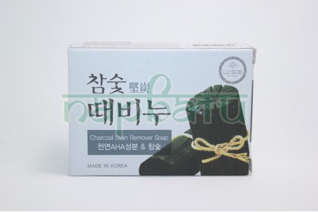Мыло отшелушивающее мыло "DONGBANG" для лица и тела , с экстратами древесного угля, 100 гр. Корея