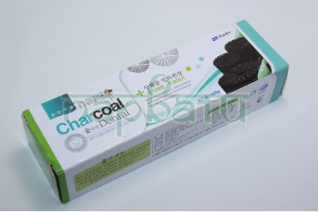 Зубная паста "HANIL" Nano Charcoal Dental с серебром и бамбуковым углем, 180 гр
